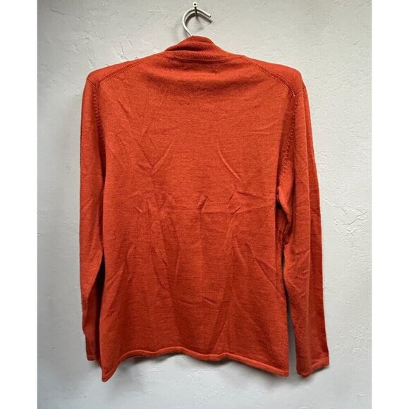 Pursuits. ltd Fine Italian Merino Wool Turtleneck Sweater Womens Small Orange - Picture 2 of 10